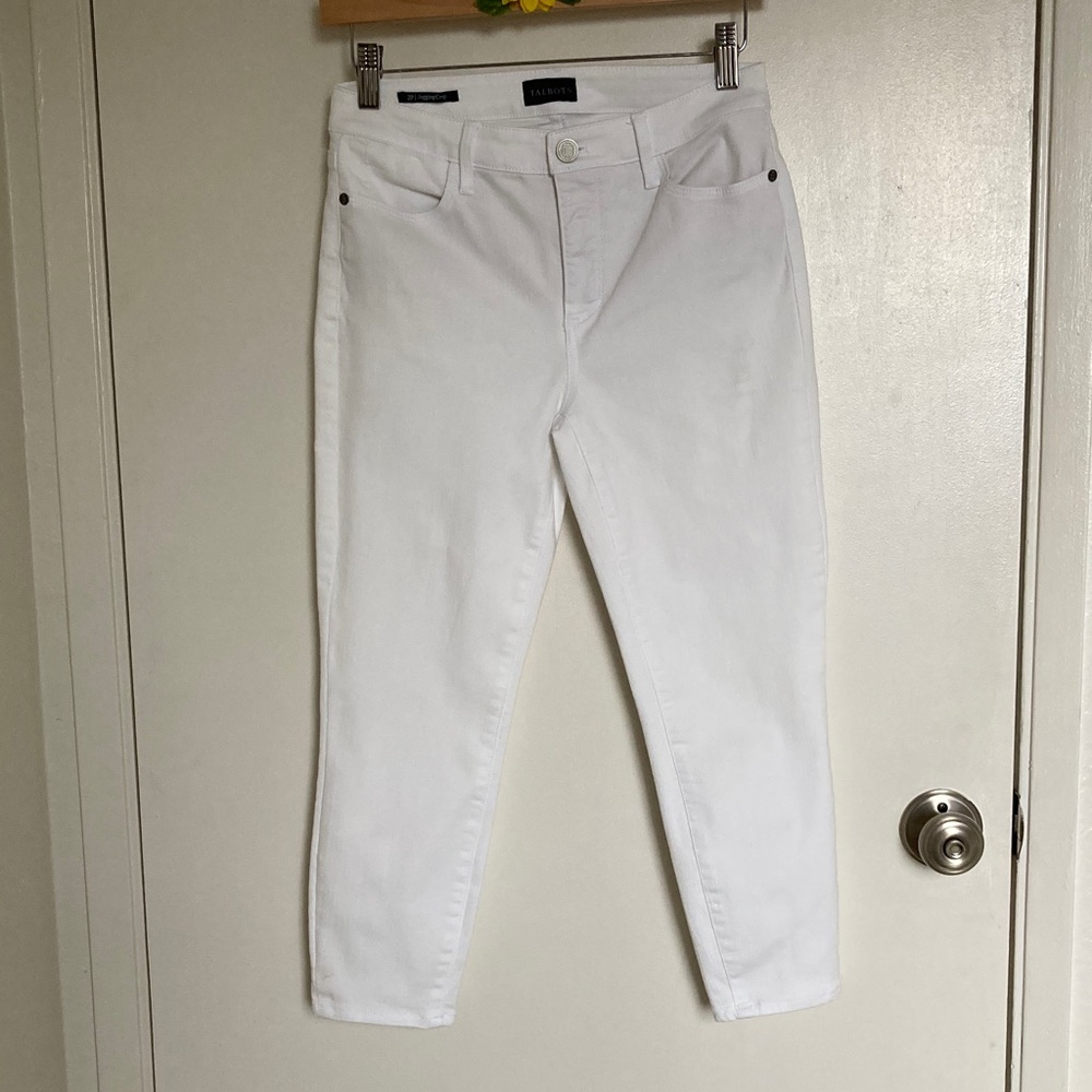 🩵BUNDLE ITEM Talbots Women's Crisp White Skinny Jeans